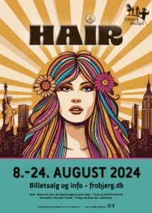 HAIR plakat 2024 Frøbjerg Festspil